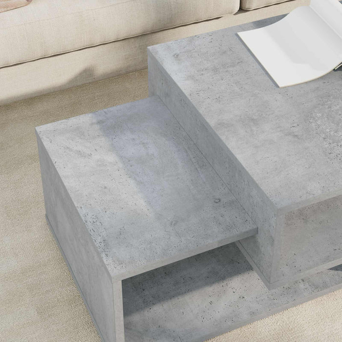 Masă de cafea Gri din beton 105 x 50 x 32,5 cm Lemn compozit - WALTI WALTI
