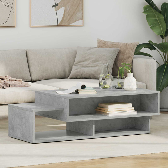 Masă de cafea Gri din beton 105 x 50 x 32,5 cm Lemn compozit - WALTI WALTI
