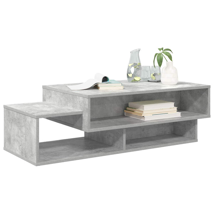 Masă de cafea Gri din beton 105 x 50 x 32,5 cm Lemn compozit - WALTI WALTI