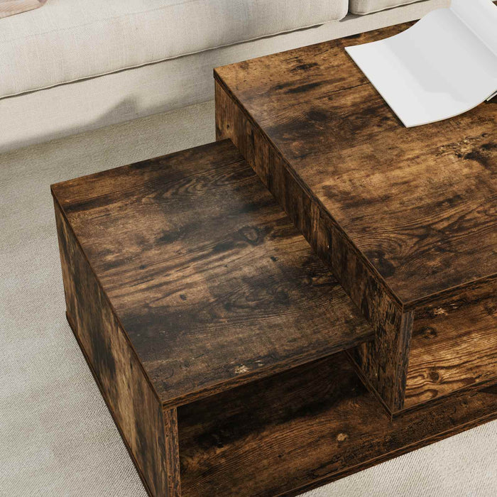 Masă de cafea Stejar fumuriu 105 x 50 x 32,5 cm Lemn compozit - WALTI WALTI