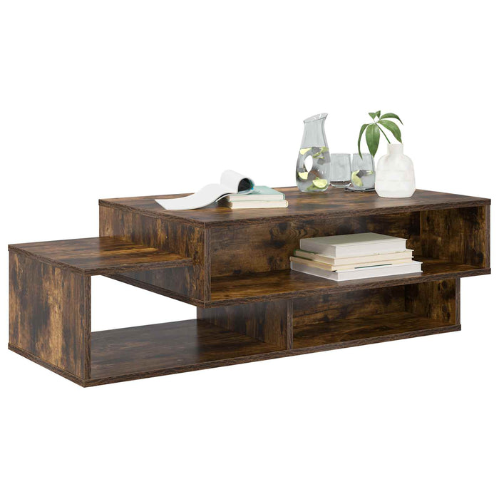 Masă de cafea Stejar fumuriu 105 x 50 x 32,5 cm Lemn compozit - WALTI WALTI
