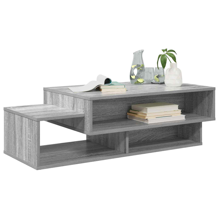 Masă de cafea Gri Sonoma 105 x 50 x 32,5 cm Lemn compozit - WALTI WALTI