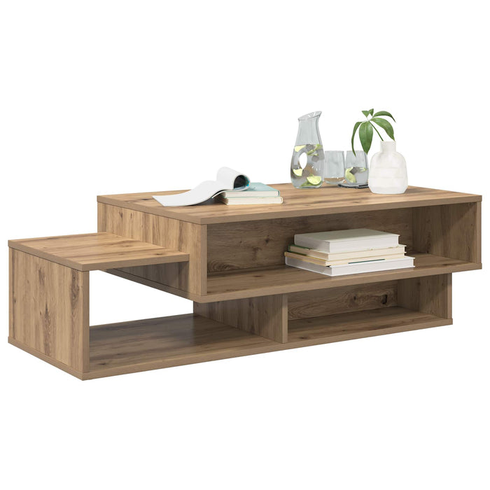 Masă de cafea Stejar Artizanal 105 x 50 x 32,5 cm Lemn compozit - WALTI WALTI