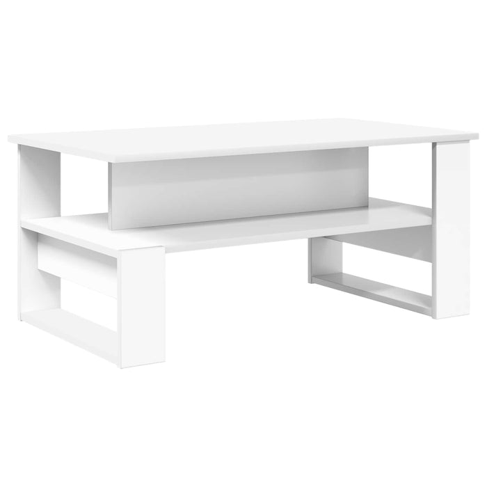 Masă de cafea Alb 90 x 50 x 40 cm Lemn compozit - WALTI WALTI