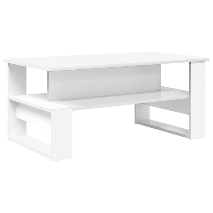 Masă de cafea Alb 90 x 50 x 40 cm Lemn compozit - WALTI WALTI