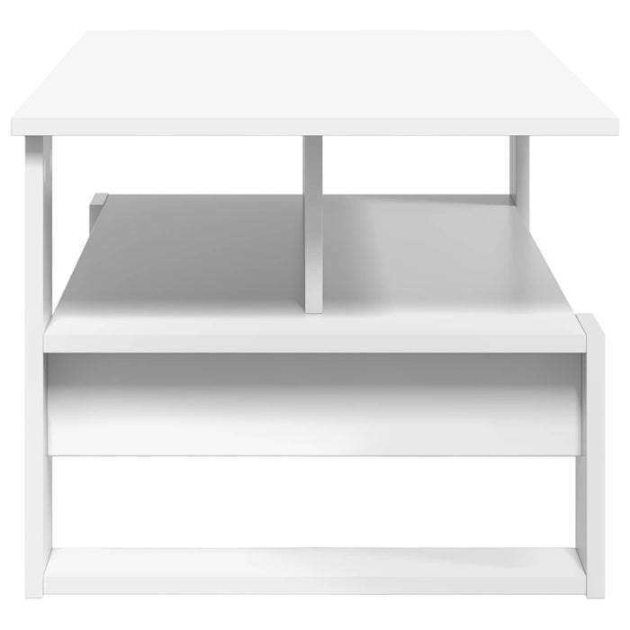 Masă de cafea Alb 90 x 50 x 40 cm Lemn compozit - WALTI WALTI