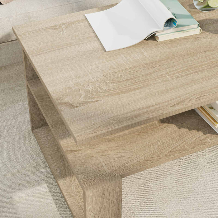 Masă de cafea Stejar Sonoma 90 x 50 x 40 cm Lemn compozit - WALTI WALTI