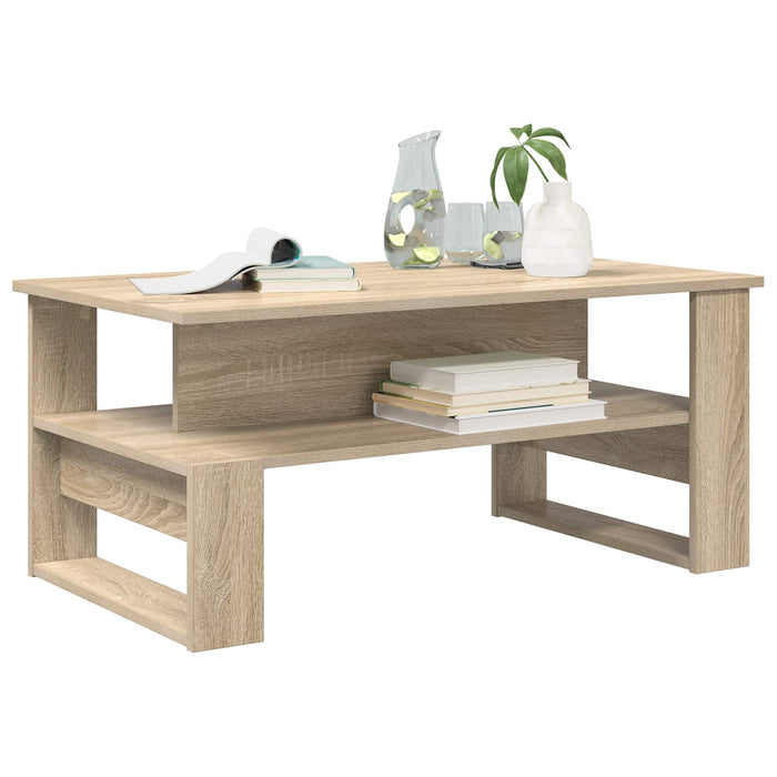 Masă de cafea Stejar Sonoma 90 x 50 x 40 cm Lemn compozit - WALTI WALTI