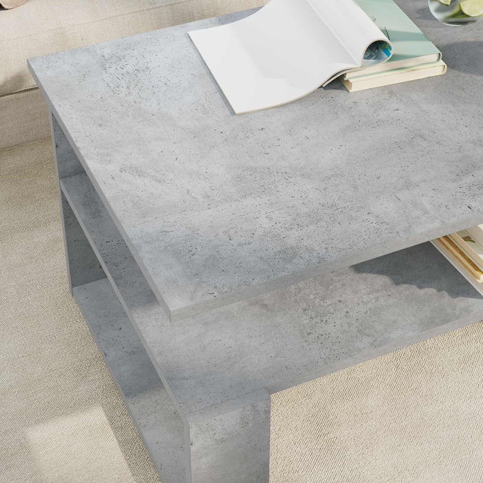 Masă de cafea Gri din beton 90 x 50 x 40 cm Lemn compozit - WALTI WALTI