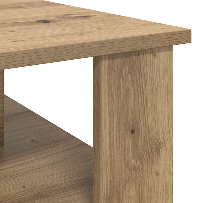 Masă de cafea Stejar Artizanal 90 x 50 x 40 cm Lemn compozit - WALTI WALTI
