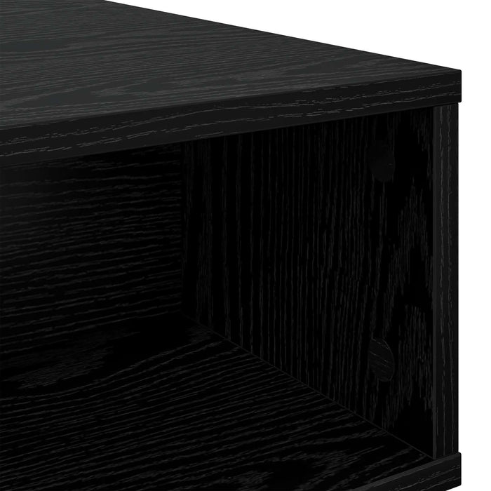 Masă de cafea Stejar Negru 80 x 46 x 35 cm Lemn compozit - WALTI WALTI