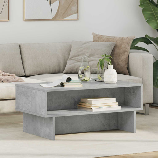 Masă de cafea Gri din beton 80 x 46 x 35 cm Lemn compozit - WALTI WALTI