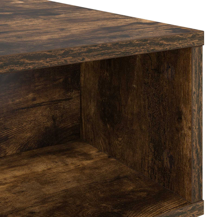 Masă de cafea Stejar fumuriu 80 x 46 x 35 cm Lemn compozit - WALTI WALTI