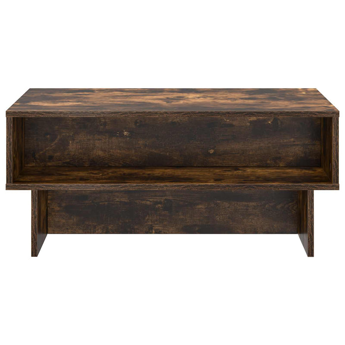 Masă de cafea Stejar fumuriu 80 x 46 x 35 cm Lemn compozit - WALTI WALTI