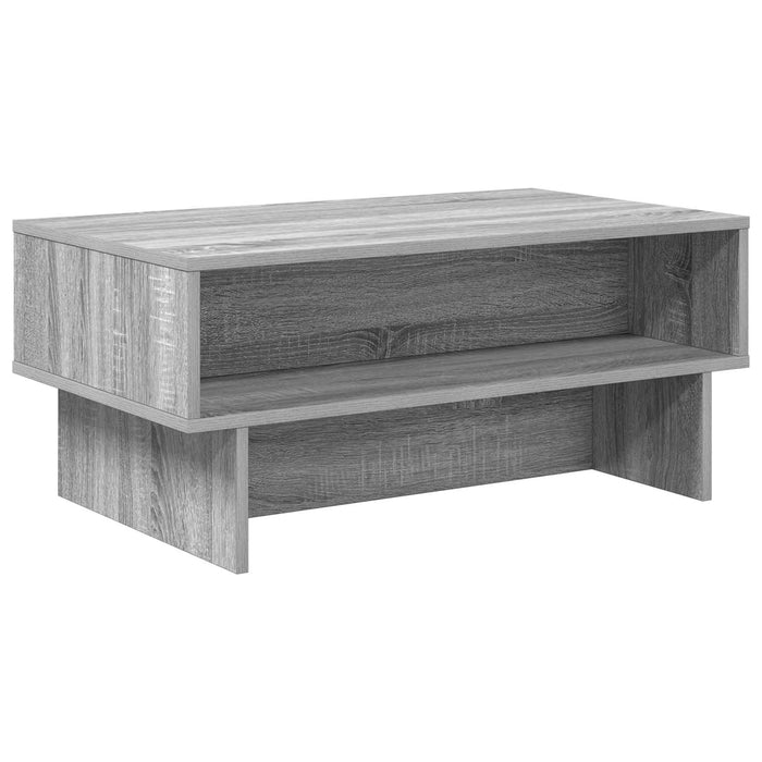 Masă de cafea Gri Sonoma 80 x 46 x 35 cm Lemn compozit - WALTI WALTI