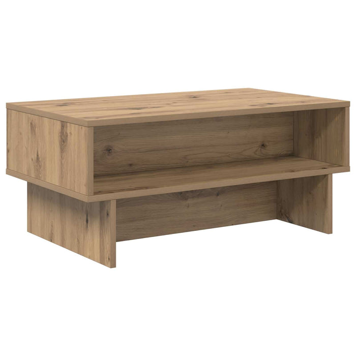 Masă de cafea Stejar Artizanal 80 x 46 x 35 cm Lemn compozit - WALTI WALTI