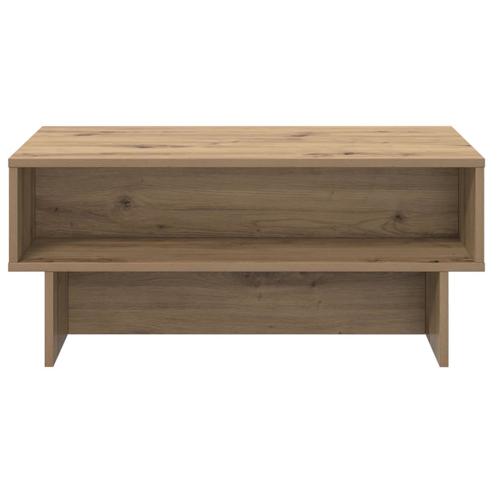 Masă de cafea Stejar Artizanal 80 x 46 x 35 cm Lemn compozit - WALTI WALTI