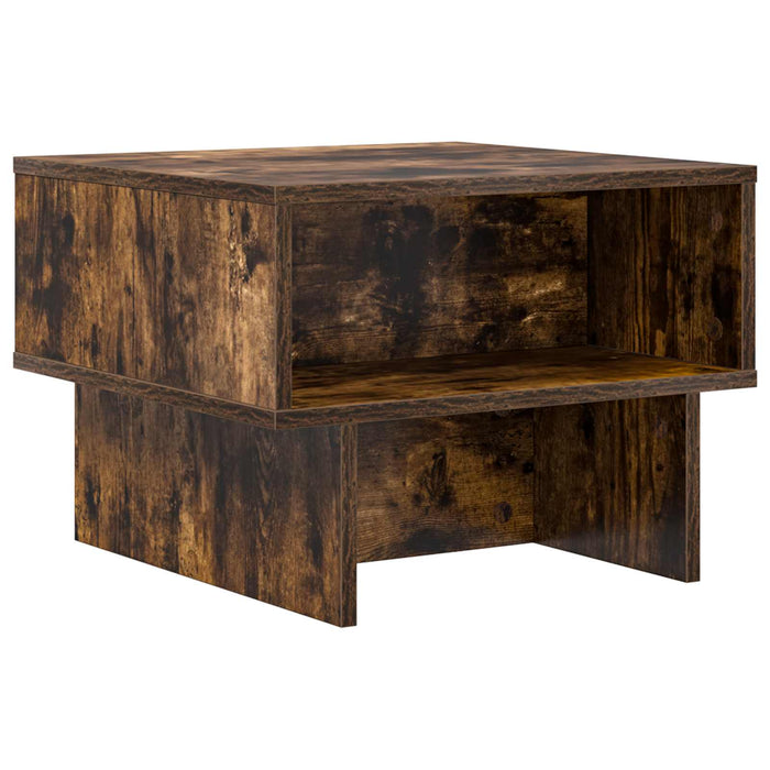 Masă de cafea Stejar fumuriu 48 x 46 x 35 cm Lemn compozit - WALTI WALTI
