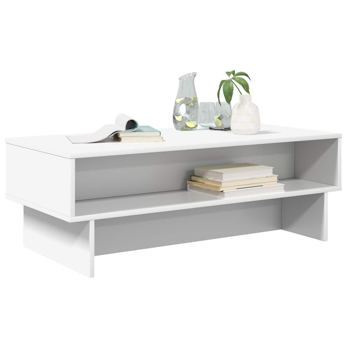 Masă de cafea Alb 100 x 46 x 35 cm Lemn compozit - WALTI WALTI