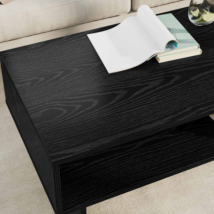 Masă de cafea Stejar Negru 100 x 46 x 35 cm Lemn compozit - WALTI WALTI