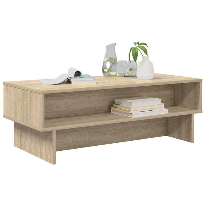Masă de cafea Stejar Sonoma 100 x 46 x 35 cm Lemn compozit - WALTI WALTI