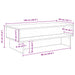Masă de cafea Gri din beton 100 x 46 x 35 cm Lemn compozit - WALTI WALTI