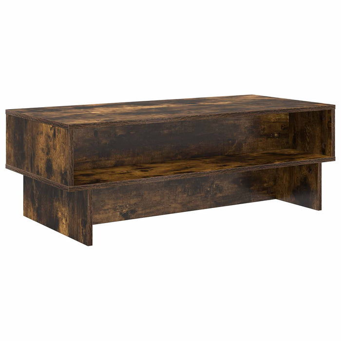 Masă de cafea Stejar fumuriu 100 x 46 x 35 cm Lemn compozit - WALTI WALTI