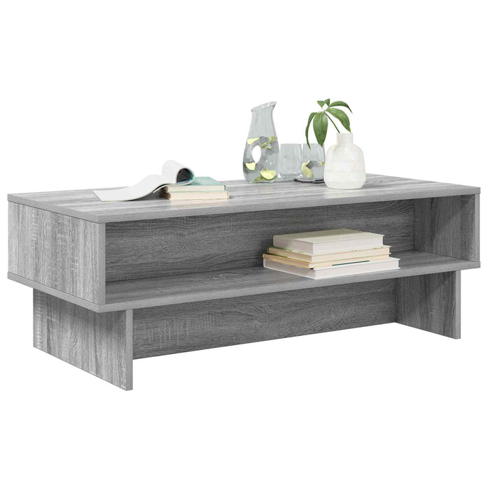 Masă de cafea Gri Sonoma 100 x 46 x 35 cm Lemn compozit - WALTI WALTI
