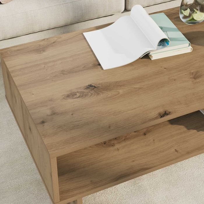 Masă de cafea Stejar Artizanal 100 x 46 x 35 cm Lemn compozit - WALTI WALTI