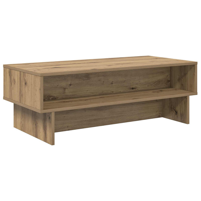 Masă de cafea Stejar Artizanal 100 x 46 x 35 cm Lemn compozit - WALTI WALTI