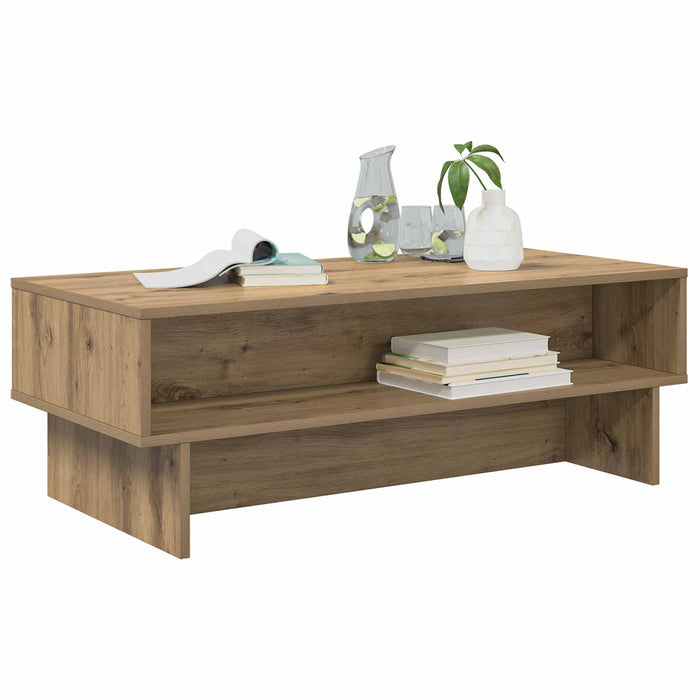 Masă de cafea Stejar Artizanal 100 x 46 x 35 cm Lemn compozit - WALTI WALTI