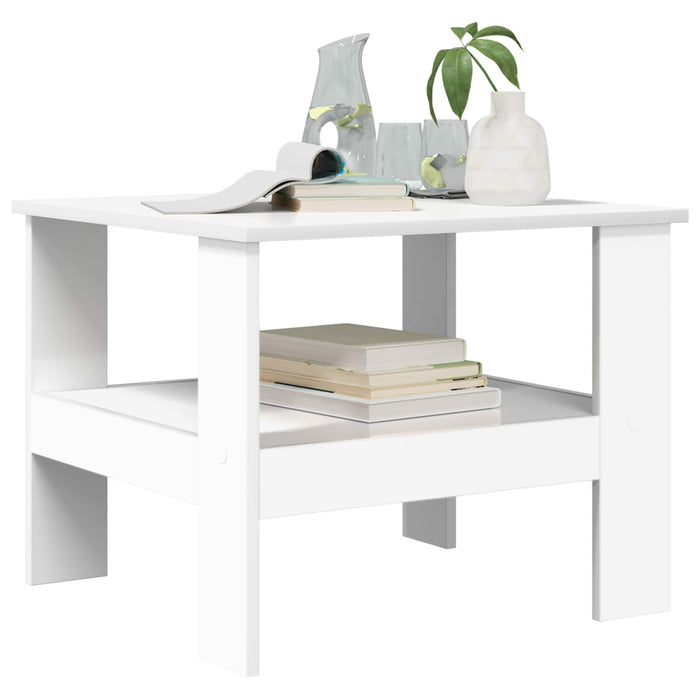 Masă de cafea Alb 57 x 55 x 45 cm Lemn compozit - WALTI WALTI