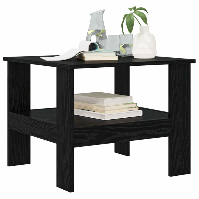 Masă de cafea Stejar Negru 57 x 55 x 45 cm Lemn compozit - WALTI WALTI