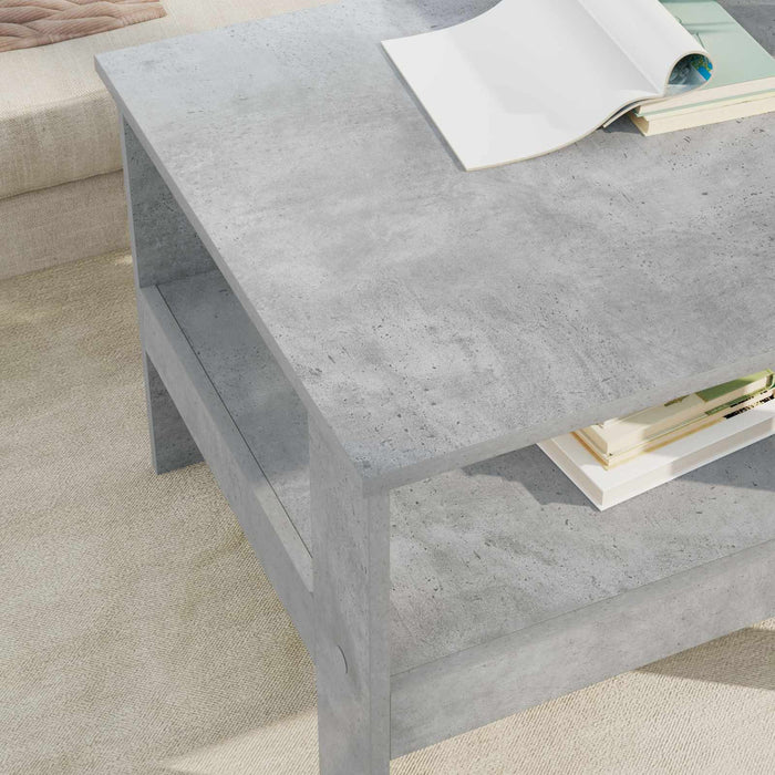 Masă de cafea Gri din beton 57 x 55 x 45 cm Lemn compozit - WALTI WALTI