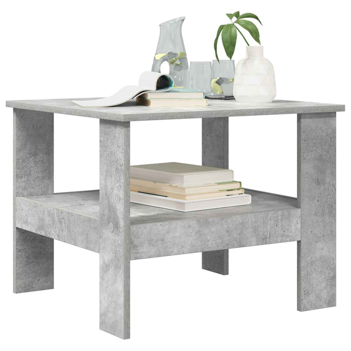 Masă de cafea Gri din beton 57 x 55 x 45 cm Lemn compozit - WALTI WALTI