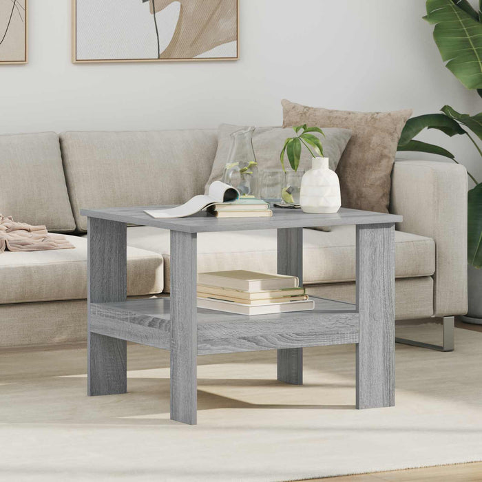 Masă de cafea Gri Sonoma 57 x 55 x 45 cm Lemn compozit - WALTI WALTI