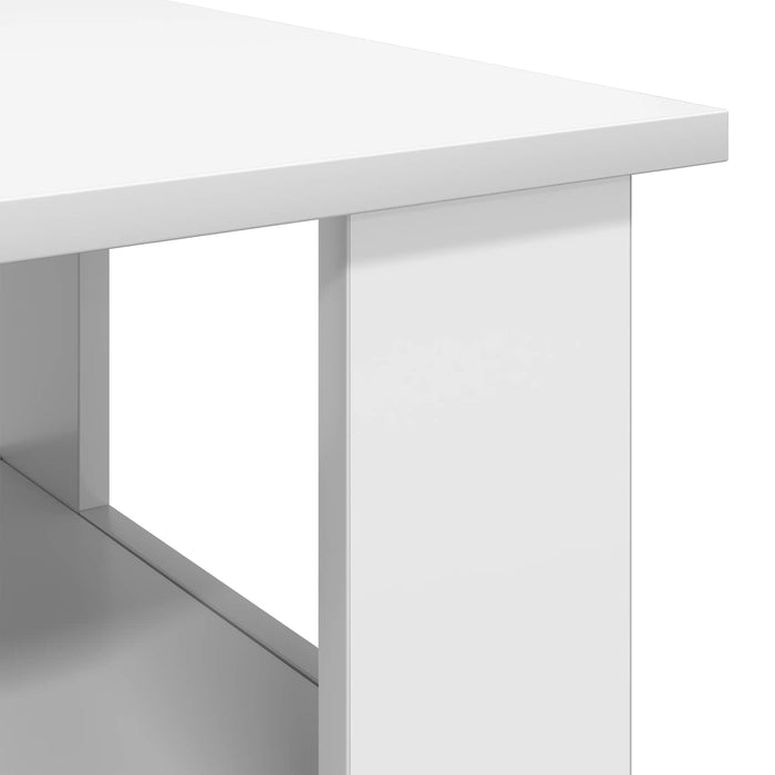 Masă de cafea Alb 90 x 50 x 45 cm Lemn compozit - WALTI WALTI