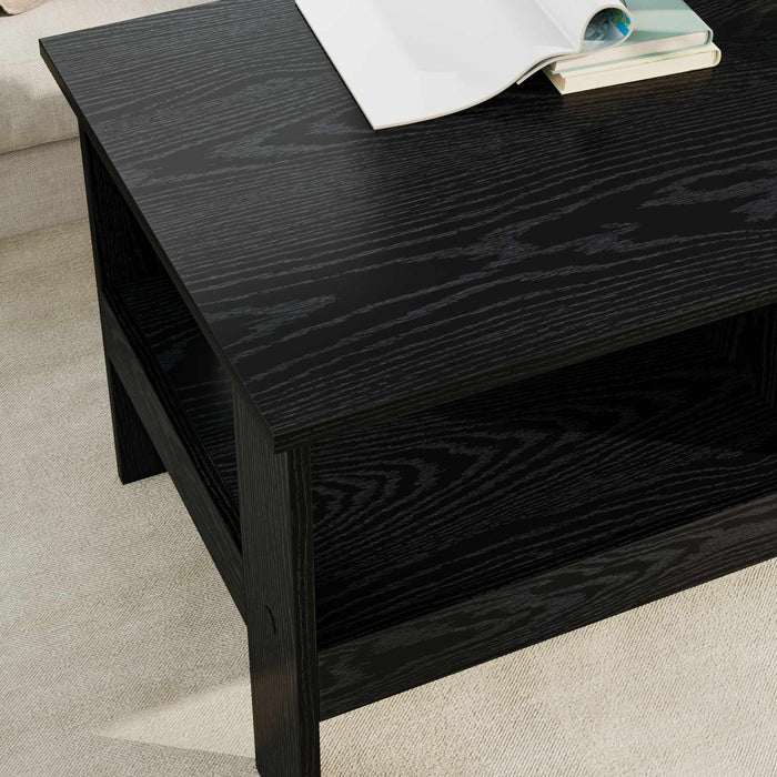 Masă de cafea Stejar Negru 90 x 50 x 45 cm Lemn compozit - WALTI WALTI