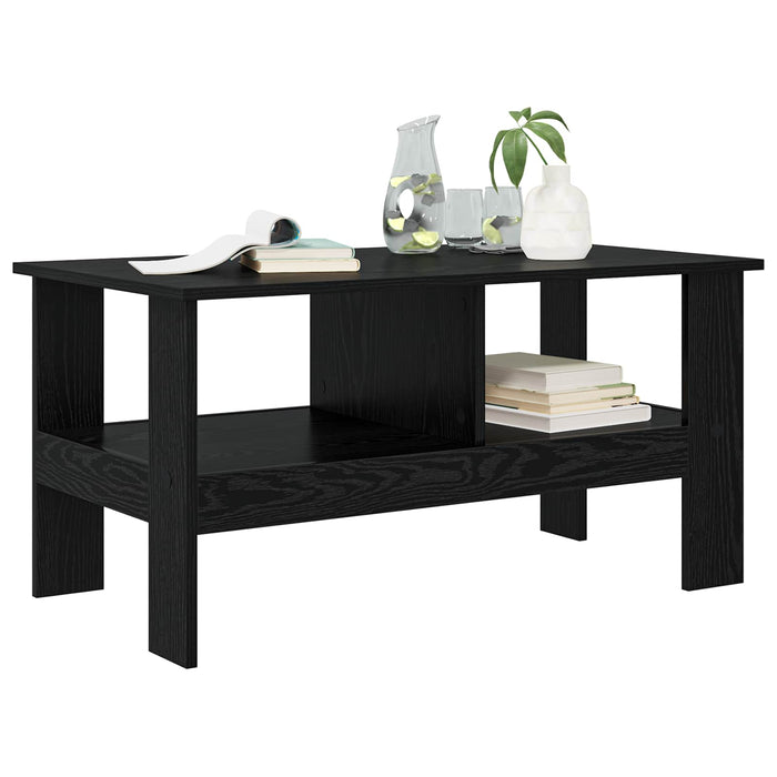 Masă de cafea Stejar Negru 90 x 50 x 45 cm Lemn compozit - WALTI WALTI