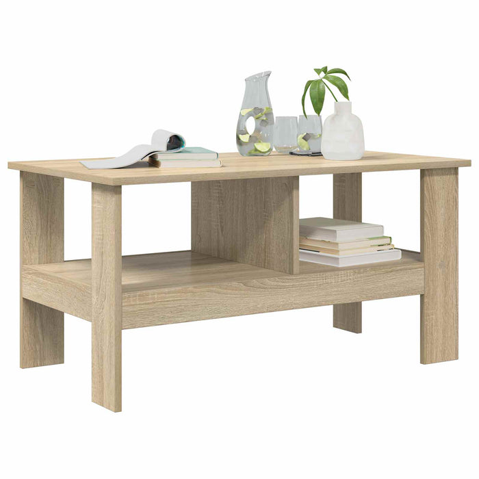 Masă de cafea Stejar Sonoma 90 x 50 x 45 cm Lemn compozit - WALTI WALTI