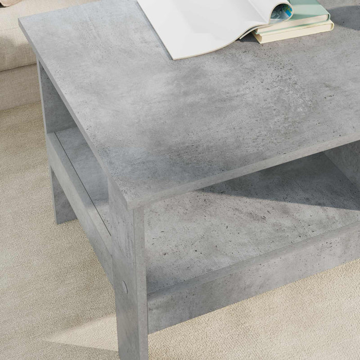 Masă de cafea Gri din beton 90 x 50 x 45 cm Lemn compozit - WALTI WALTI