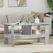 Masă de cafea Gri din beton 90 x 50 x 45 cm Lemn compozit - WALTI WALTI