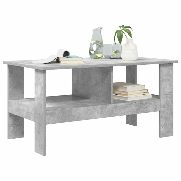 Masă de cafea Gri din beton 90 x 50 x 45 cm Lemn compozit - WALTI WALTI