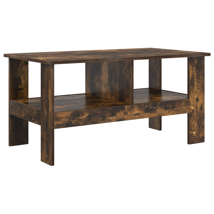 Masă de cafea Stejar fumuriu 90 x 50 x 45 cm Lemn compozit - WALTI WALTI