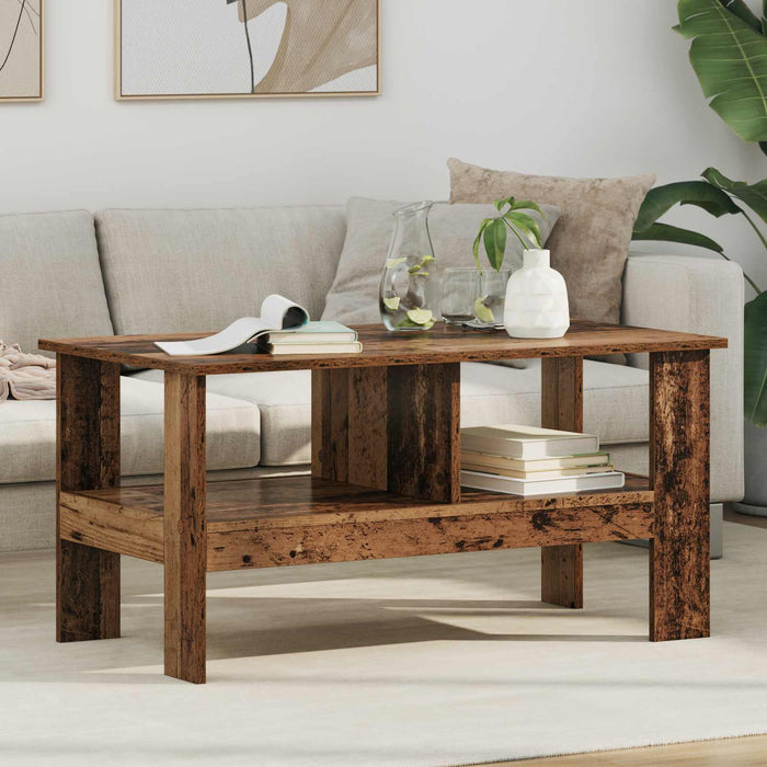 Masă de cafea Lemn vechi 90 x 50 x 45 cm Lemn compozit - WALTI WALTI