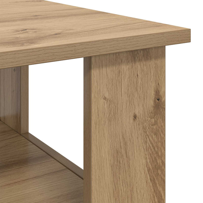 Masă de cafea Stejar Artizanal 90 x 50 x 45 cm Lemn compozit - WALTI WALTI