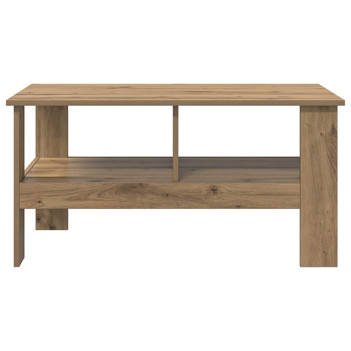 Masă de cafea Stejar Artizanal 90 x 50 x 45 cm Lemn compozit - WALTI WALTI