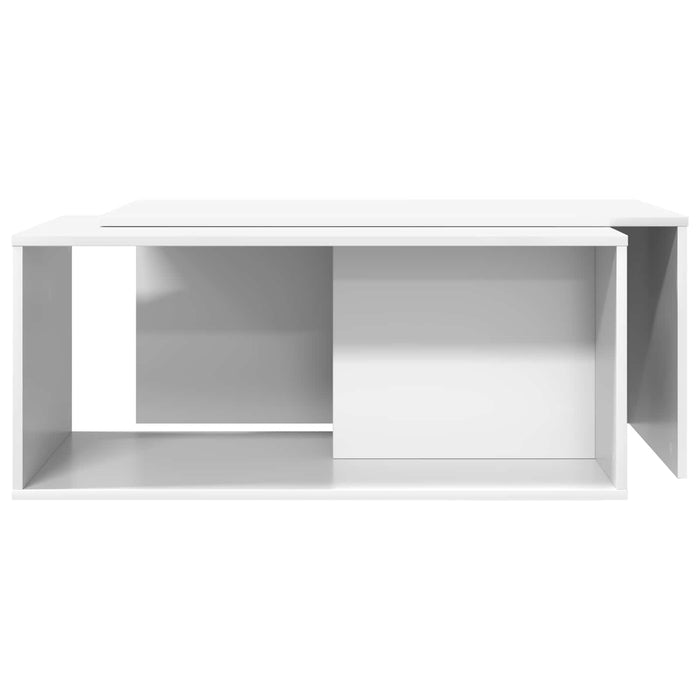 Set de măsuțe de cafea 2 pcs Alb Lemn compozit - WALTI WALTI