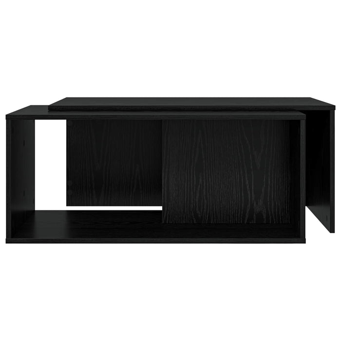 Set de măsuțe de cafea 2 pcs Stejar Negru Lemn compozit - WALTI WALTI