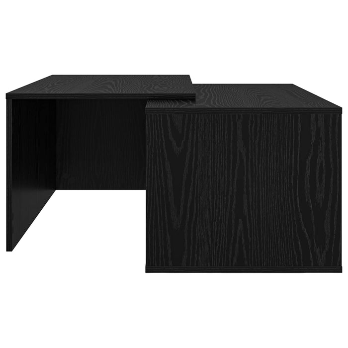 Set de măsuțe de cafea 2 pcs Stejar Negru Lemn compozit - WALTI WALTI
